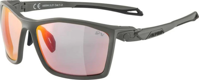Alpina Twist Five QV Sportbrille moon-grey matt/quattro/variofl.mirror+ rainb.