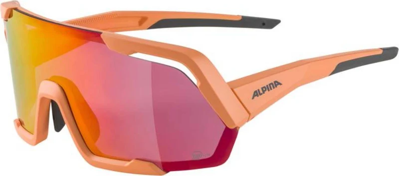 Alpina Rocket Q-Lite Sportbrille peach matt/mirror pink
